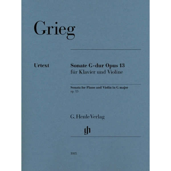 Violin Sonata G major op. 13, Edvard Grieg - Violin and Piano
