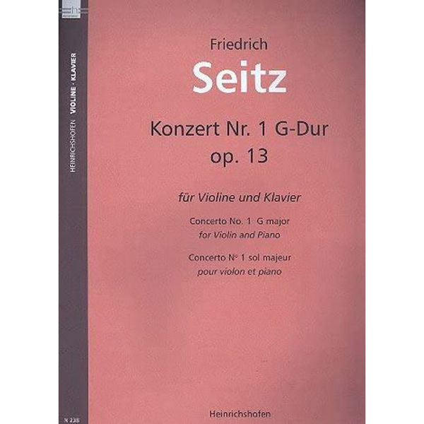 Konzert G-Dur für Violine und Klavier, Op. 13, Seitz