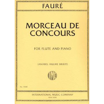 Morceau de Concours, Gabriel Faure. Flute and Piano