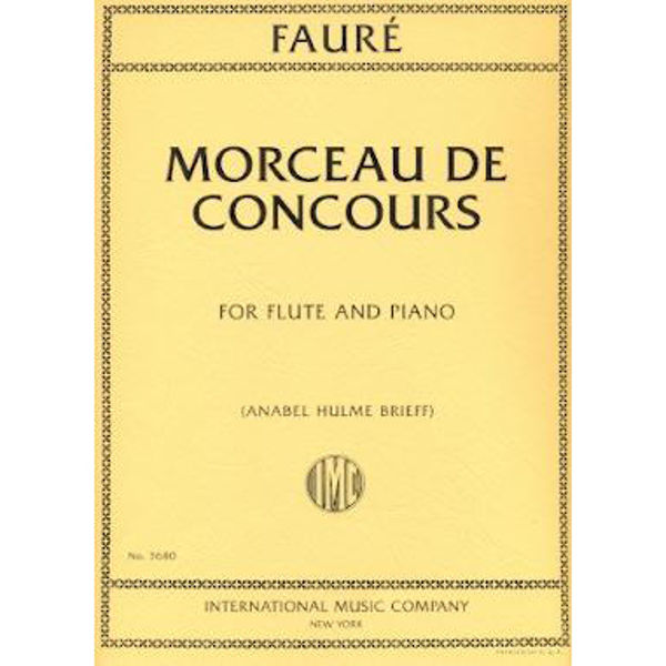 Morceau de Concours, Gabriel Faure. Flute and Piano
