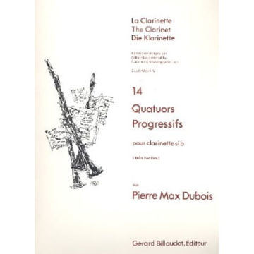14 Quatuors Progressifs, Clarinet Quartet, Pierre-Max Dubois