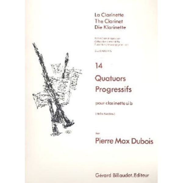 14 Quatuors Progressifs, Clarinet Quartet, Dubois