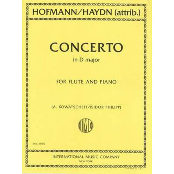 Concerto D major, Flute and Piano Hofmann/Haydn