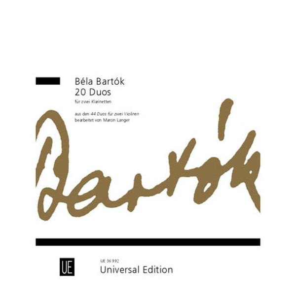 20 Duos for 2 Clarinets, Bela Bartok