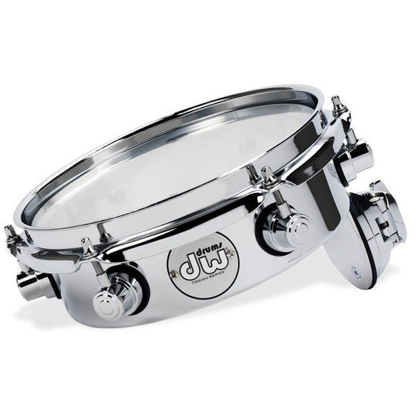 Piccolo Tom-Tomtromme DW, Chrome Plated Steel,  8x2,5