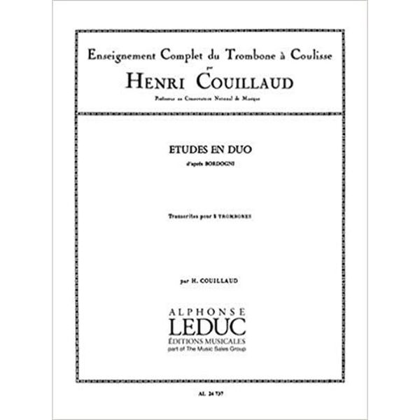 Etudes en Duo, d' apres Bordogni. 2 Trombones, arr Couillaud