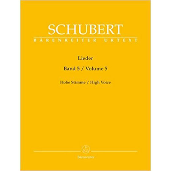 Schubert - Lieder Heft 5 - High Voice