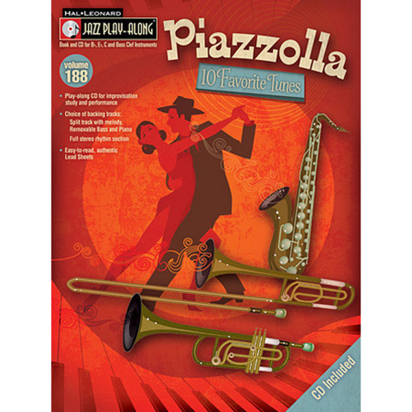 10 Favorite Tunes, Astor Piazzolla. Jazz Play Along Vol. 29 (Bb, Eb and C instruments)