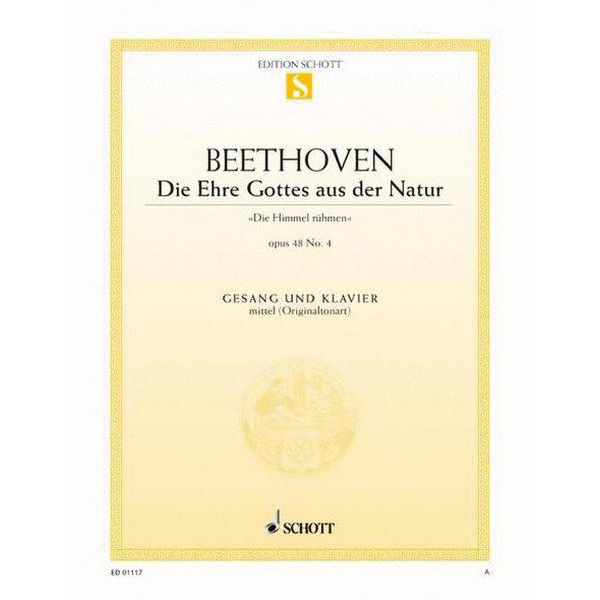 Beethoven - Die Ehre Gottes aus der Natur - Op. 48 Nr. 4 - Medium Voice and Piano