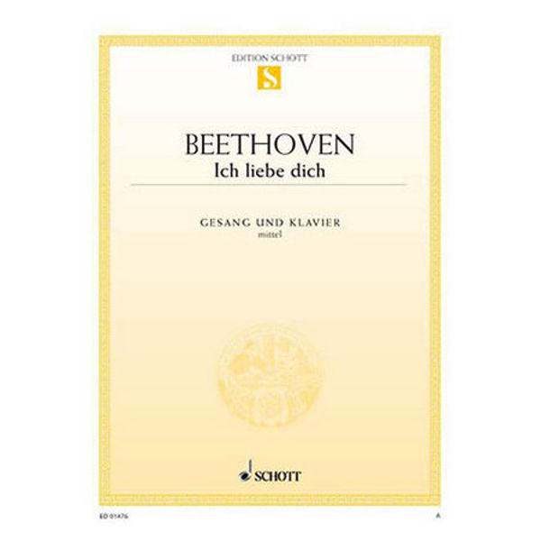 Beethoven - Ich Liebe Dich - Medium Voice and Piano
