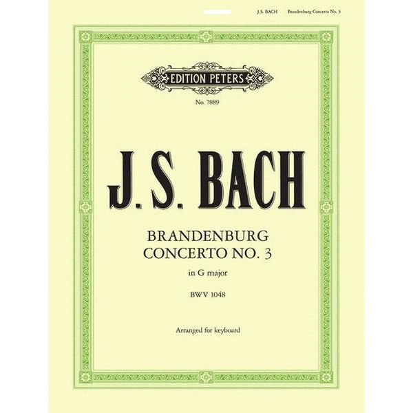 Brandenburgische Concerto No. 3 in G - BWV 1048. Score
