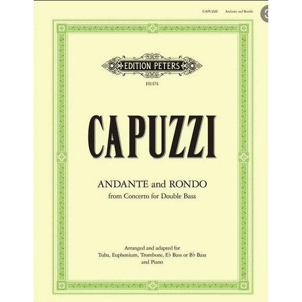 Andante and Rondo for Tuba, Euphonium or Trombone and Piano. Capuzzi/Catelinet
