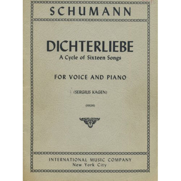 Dichterliebe Op. 48, Schumann A Cycle of Sixteen Songs. Vokal og Piano. Lav stemme