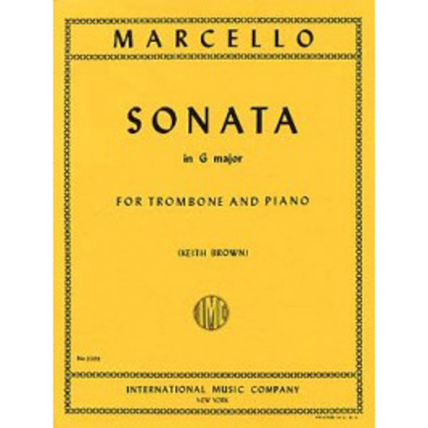 Sonata in G-major, Benedetto Marcello, ed. Keith Brown Trombone/Piano