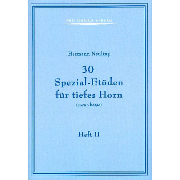 30 Spezial-etuden Band 2, Hermann Neuling. Horn