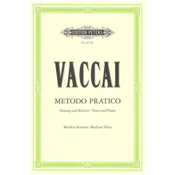 Vaccai Metodo Practico - Medium Voice and Piano Incl. CD