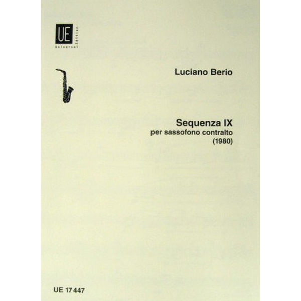 Sezuensa IX, Luciano Berio - per Saxofono contralto