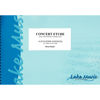 Concert Etude, Alexander Goedicke, arr Velde. Eb Soprano Cornet + Brass Band