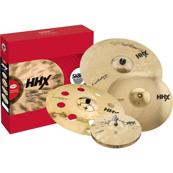 Cymbalpakke Sabian HHX 15005EBP, 14-16-20-18, Evolution, Brilliant