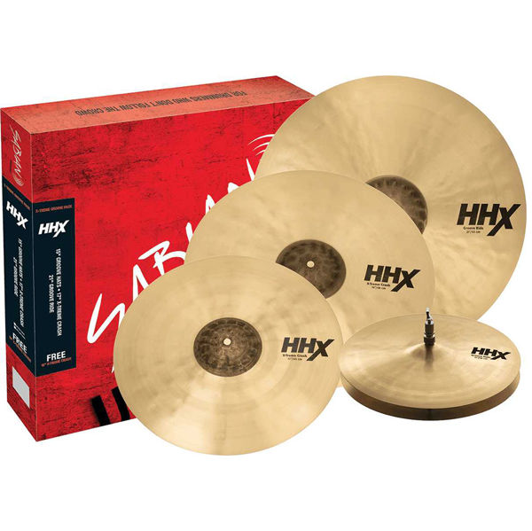 Cymbalpakke Sabian HHX 15089XB-15, 15-17-19-21, Groove Pack