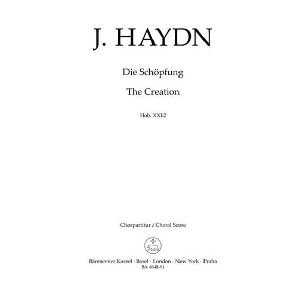 The Creation/Die Schöpfung, Joseph Haydn (Choral Score) (Orchestra/Chorus/Soloists)