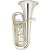 Tuba Bb Yamaha YBB-105 Student Modell 3 vent, Forsølvet