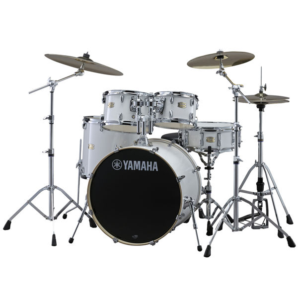 Slagverk Yamaha Stage Custom Birch SBP0F5PWH6W, 20, m/Stativer, HW680W, Pure White