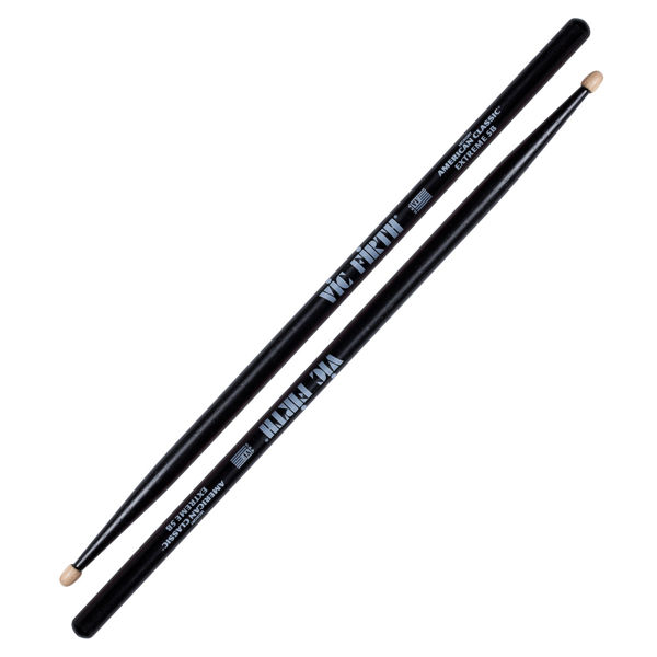 Trommestikker Vic Firth American Classic Black X5BB, Extreme, Black Hickory, Wood Tip