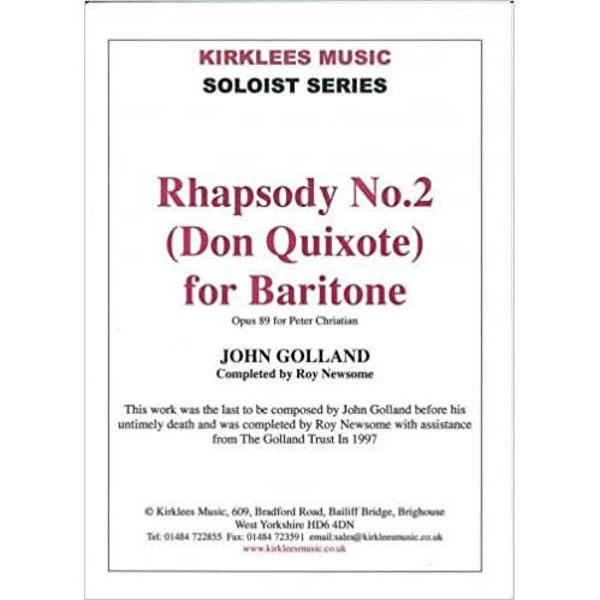 Rhapsody for Baritone - Don Quixote, Baritone+Pianoacc. John Golland