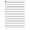 Notepapir/Partiturpapir folio format 5 ark, 16 linjer A3