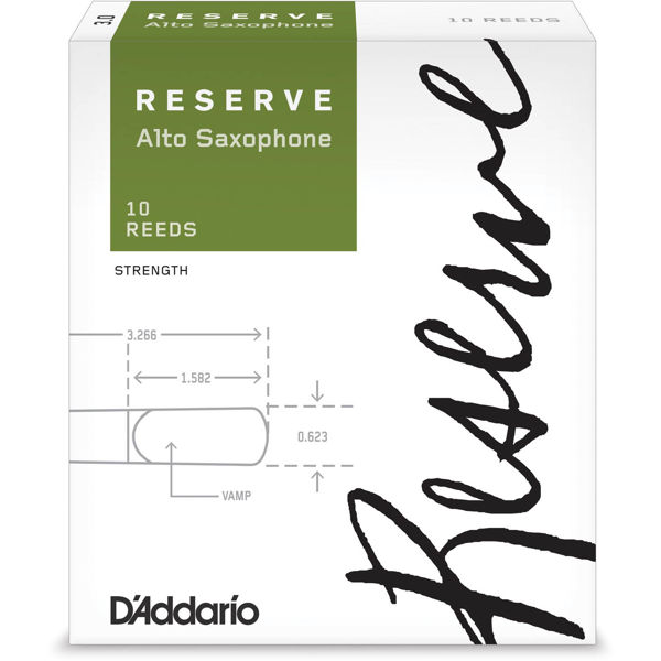Altsaksofonrør Rico D'Addario Reserve 4.0 (10 pk)