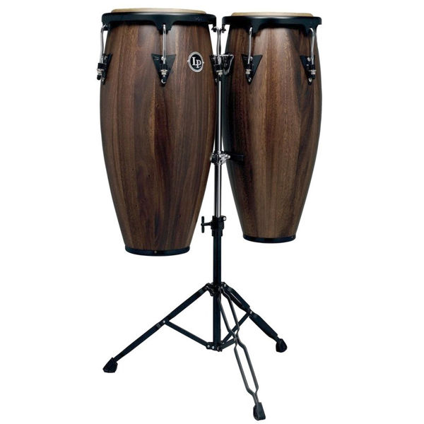 Congas LP Aspire LPA647-SW, 11-12, Siam Walnut Wood w/Stand