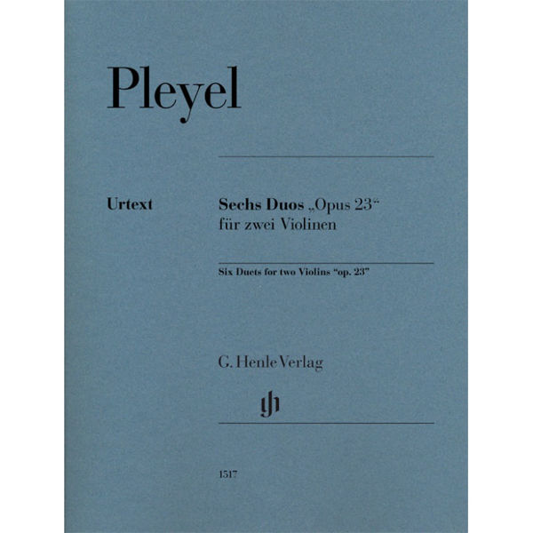 Six Duets op. 23 for two Violins. Ignaz Pleyel