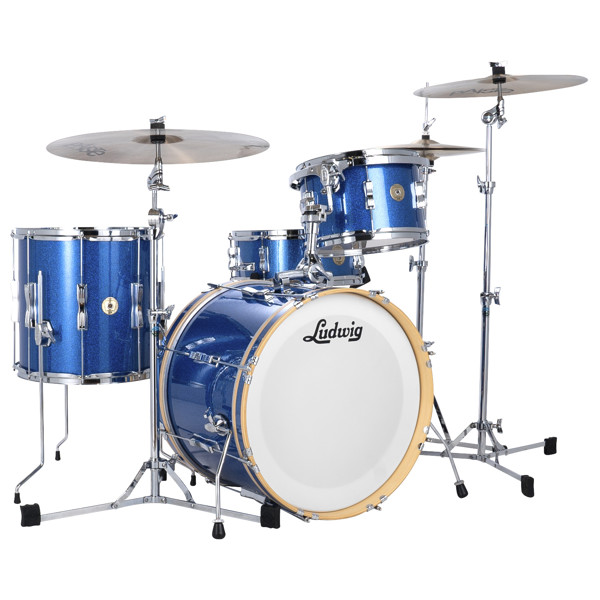 Slagverk Ludwig Continental Club LCLUB20BL, 20 Shell Pack, Blue Sparkle