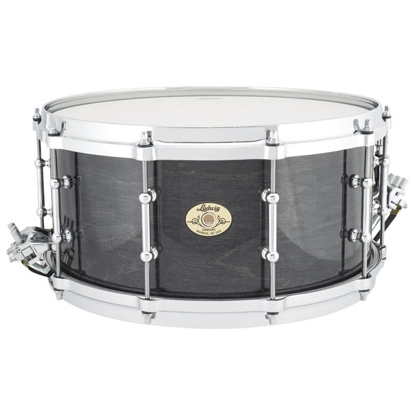 Skarptromme Ludwig Prestige Concert LCS6514TD0Y, 14x6,5, Maple, Tube Lugs, Charcoal Shadow