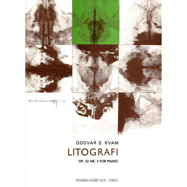 Litografi Op. 52 Nr.3, Oddvar S. Kvam - Piano