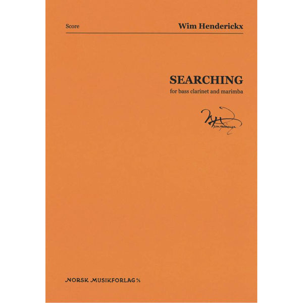 Searching, for alto saxophone and marimba, Wim Henderickx