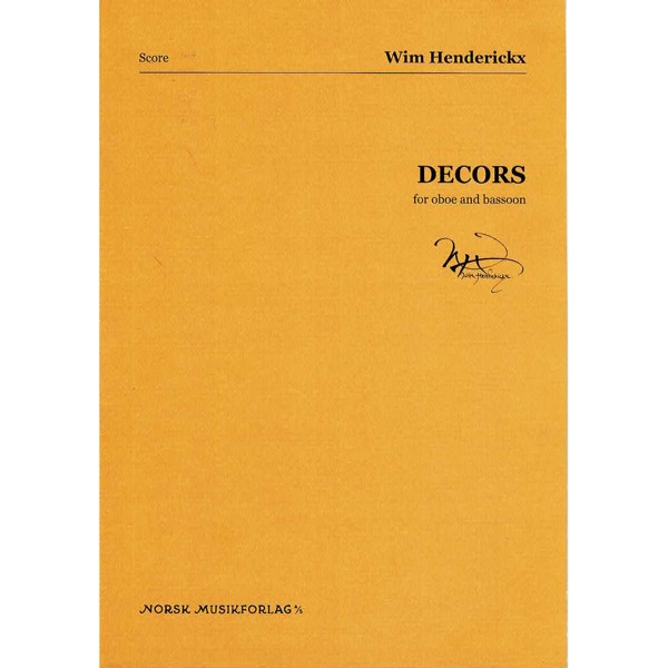 Decors, for oboe and bassoon, Wim Henderickx