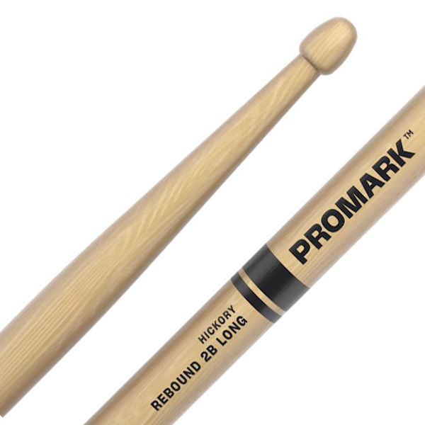 Trommestikker Pro-Mark Rebound Balance Hickory RBH625LAW, 2B, Long Acorn Hickory Wood Tip