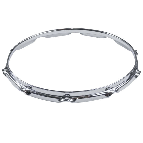 Strammering Ludwig P21402R, 15 -10 Hole Triple Flange Batter Hoop, Chrome