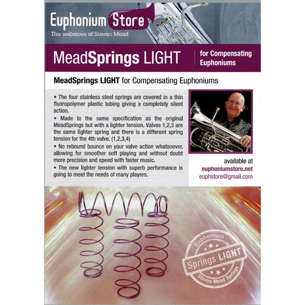 Ventilfjærer MeadSprings Euphonium - Light for Compensating Euphoniums