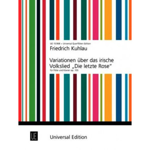 Variations on an Irish tune - Last Rose of summer - Op. 105. Flute and Piano. Friedrich Kuhlau