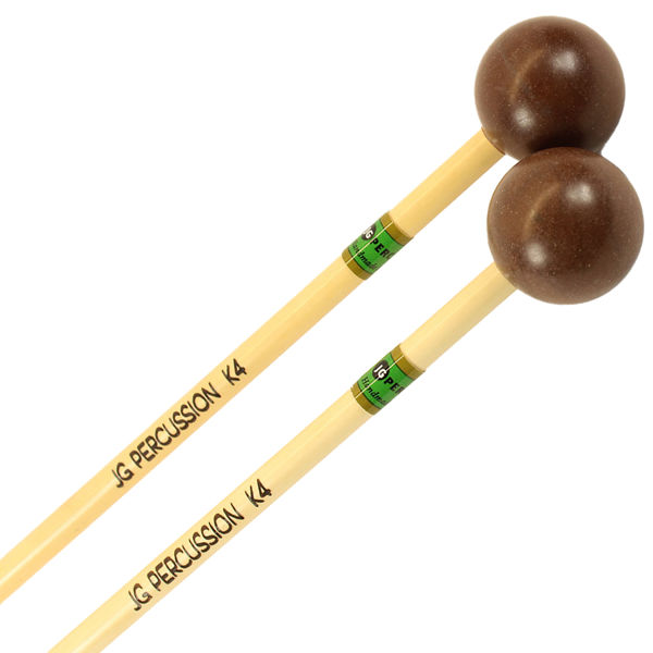 Xylofonkøller JG Percussion K4, Rattan, Medium Hard, Poly, Brown