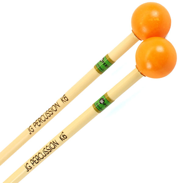 Xylofonkøller JG Percussion K6, Rattan, Hard, Nylon, Orange