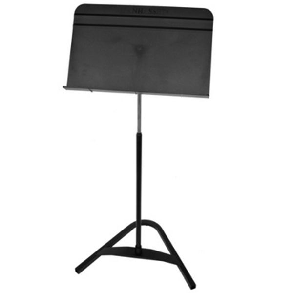 Notestativ Manhasset #81, Harmony Stand w/Plastic Desk, Black, Trinnløs