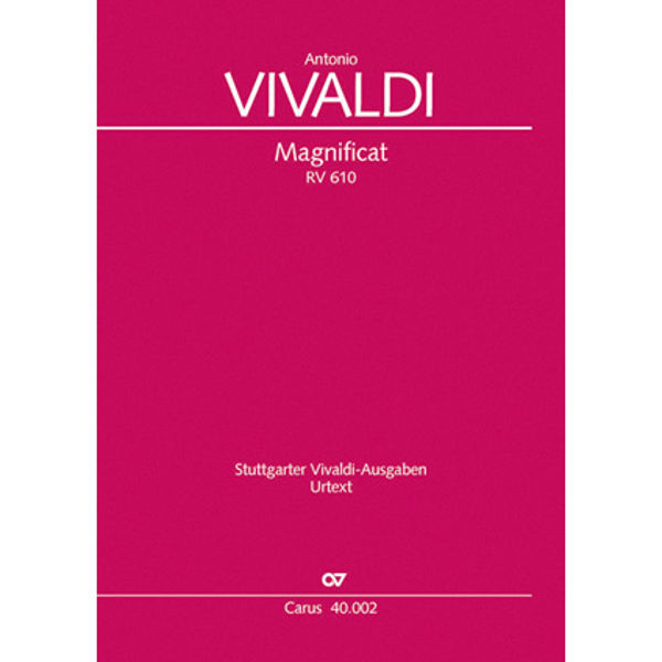Magnificat - RV610, Antonio Vivaldi. Vocal Score
