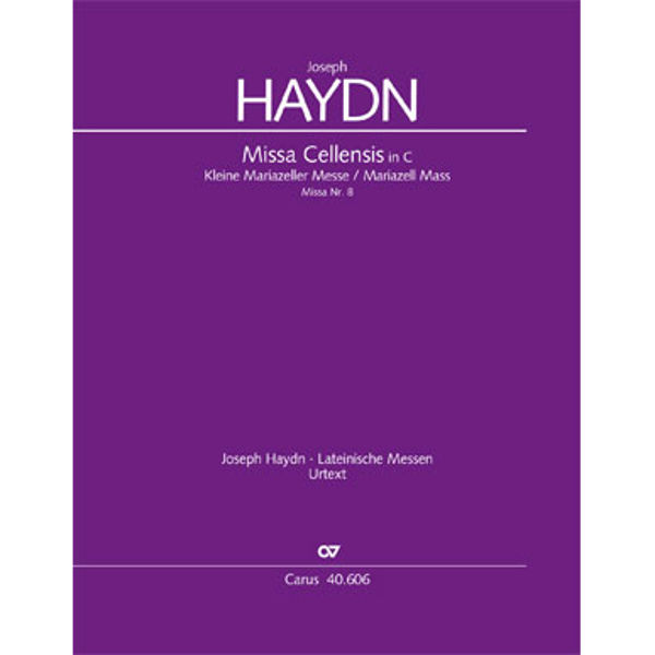 Haydn - Missa Cellensis in C (Mariaeller-Messe). Vocal Score