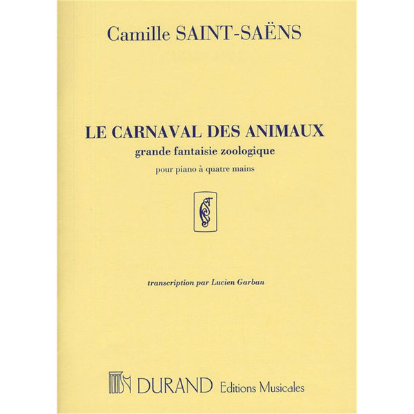 Carnaval des Animaux Grande Fantaisie Zoologique (Carneval of the Animals), Camille Saint-Saens - 1 Pianos 4 Hands