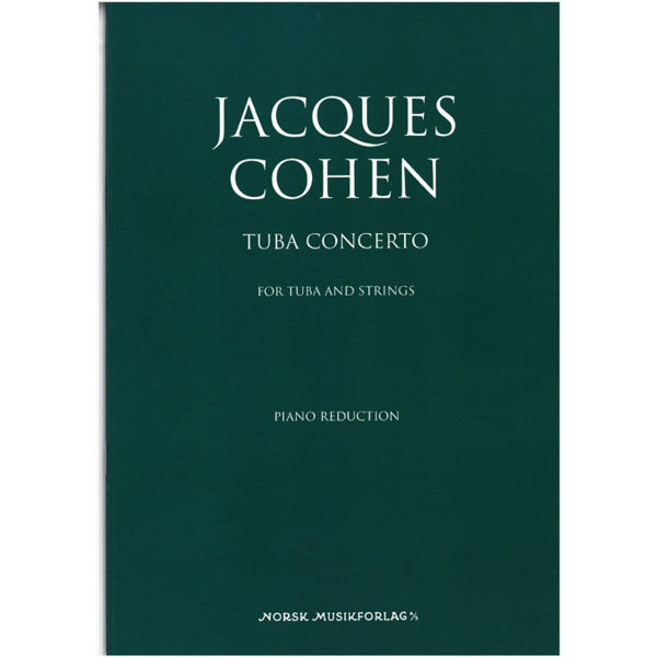 Tuba Concerto, tor tuba og strykere, Jacques Cohen, partitur