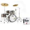 Slagverk Pearl Roadshow RS585BC/C707, 18 m/Stativer, Cymbaler og Stol, Chrome Hwd, Bronze Metallic